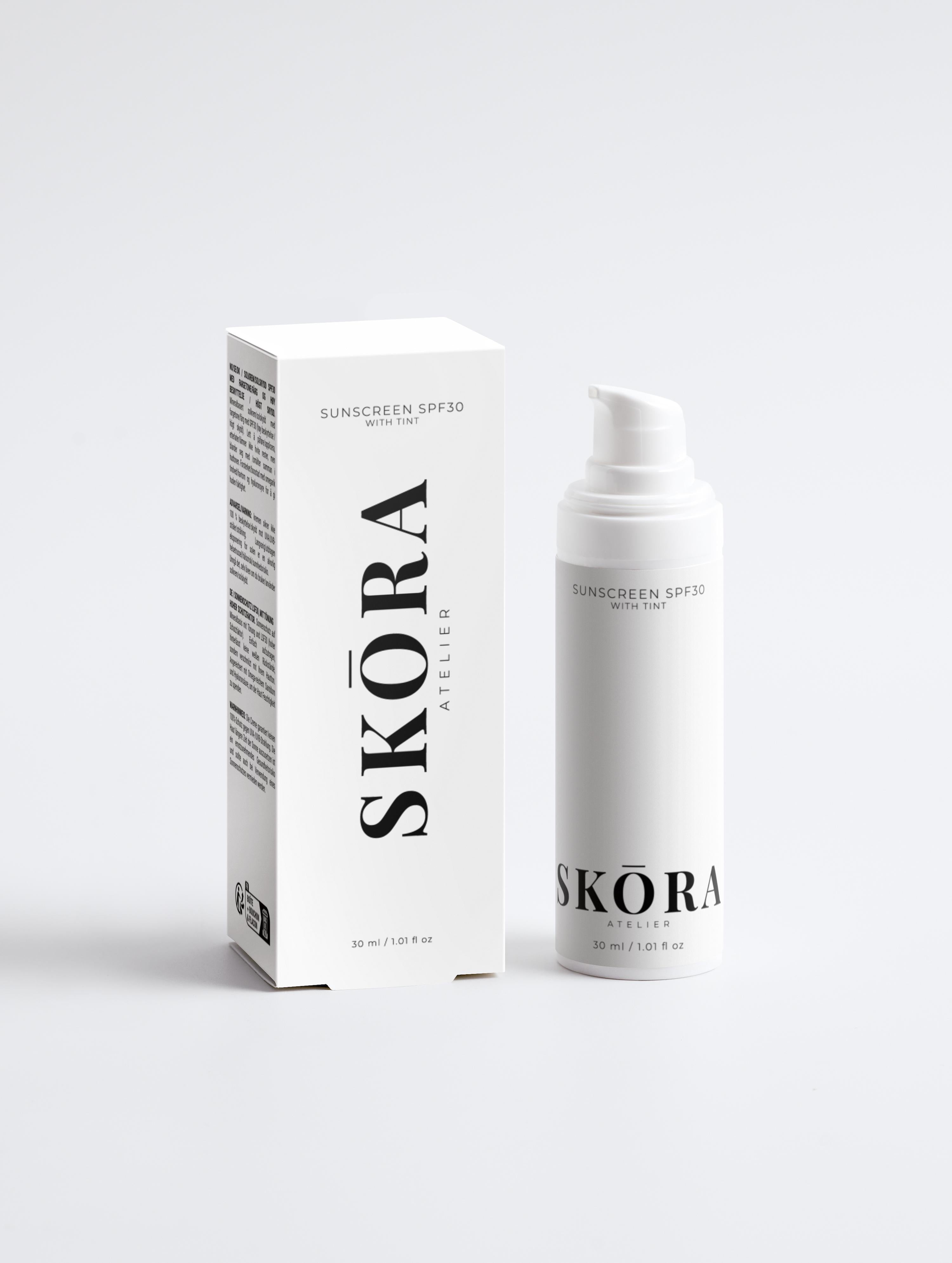 Sunscreen SPF30, with tint (30 ml)